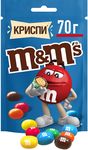 Конфеты M&M'S Криспи драже с хрустящим центром, 70 г