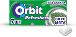 Жевательная резинка Orbit Refreshers, освежающие кубики со вкусом мяты, без сахара, 16 г