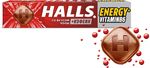 Карамель леденцовая HALLS с кофеином, витамином В6 и вкусом колы, 25г