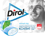 DIROL X-Fresh Мятный Лед жевательная резинка без сахара со вкусом перечной мяты 8х12х16г