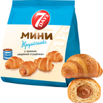 Мини круассаны 7DAYS c кремом со вкусом варёная сгущёнка, 265 г