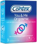Презервативы Contex You&Me Orgasmic 3шт/уп из натурального латекса