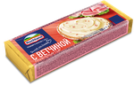 Сыр плавленый Hochland с ветчиной, блок, 100г