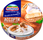 Сыр плавленый Hochland Ассорти с грибами, коробка, 140г