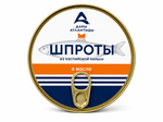 Шпроты Дары Атлантиды в масле каспийские 160/36 ключ.